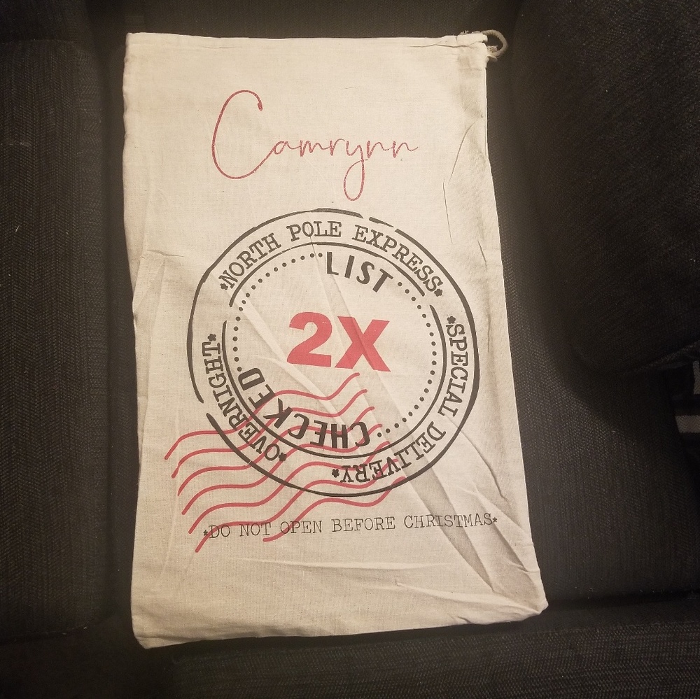 Personalized santa sacks